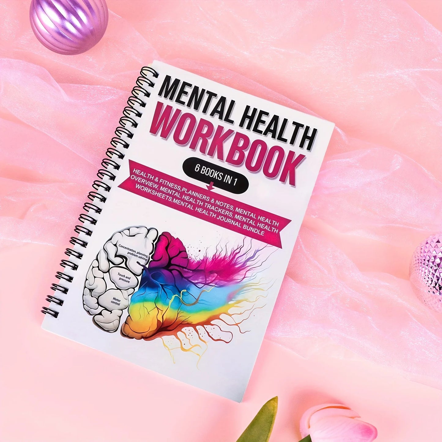 Adult Mental Health Workbooks – Care Journal with Emotion Tracker, CBT Exercises and Relaxation Techniques