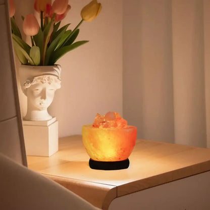 Himalayan Crystal Salt Rock LED Lamp