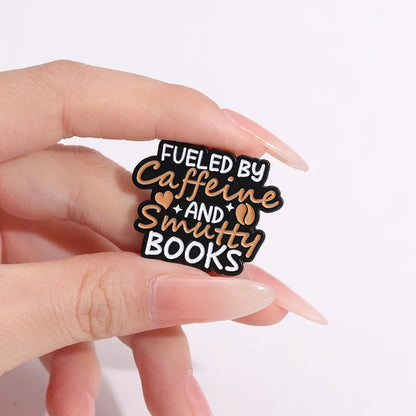 Text Series Enamel Pin Set for Book Lovers Reading Brooch Lapel and Backpack Accessories
