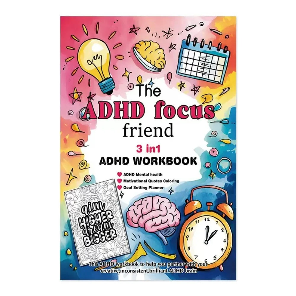 3-in-1 Daily Planner Mindful Organizer, Coloring Journal & Focus Booster