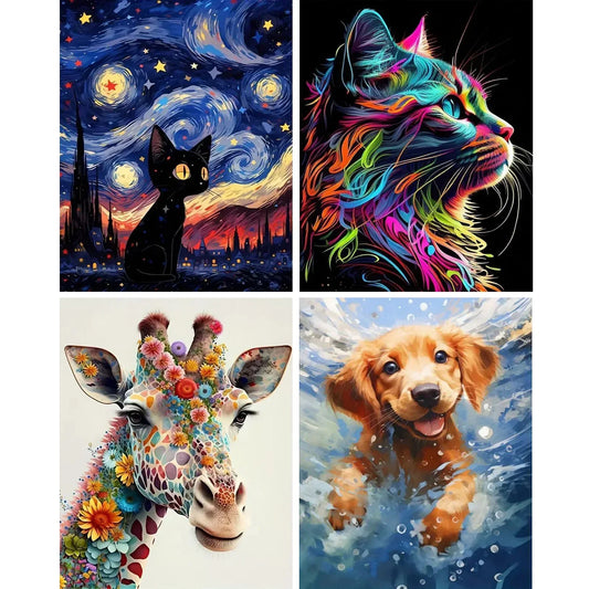 Frameless Paint‑by‑Numbers Canvas Kit — For Creatives Aged 12 to 112
