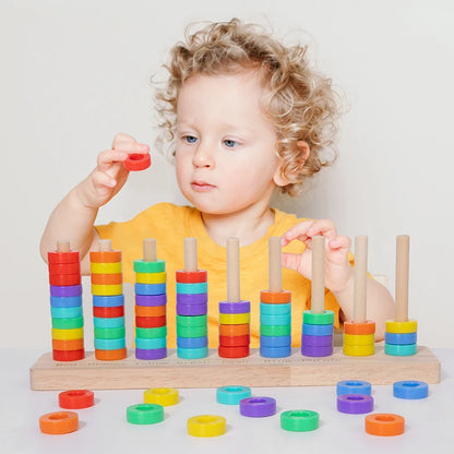 Wooden Montessori Color Matching Game for Kids – Early Learning Educational Toy