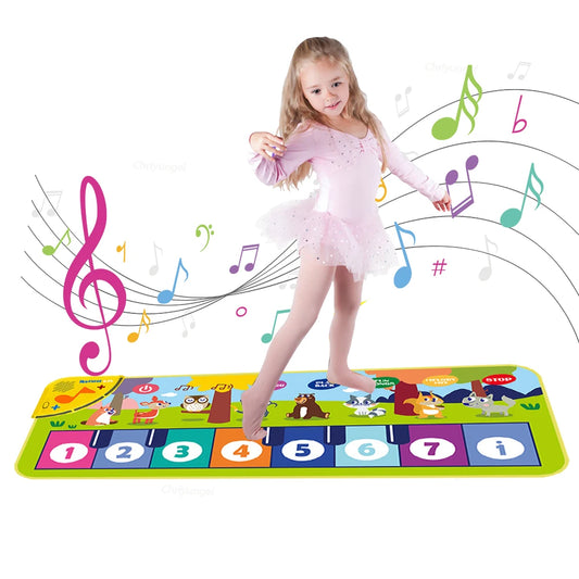 Kids Piano Floor Mat Musical Keyboard Dance Play Mat for Toddlers