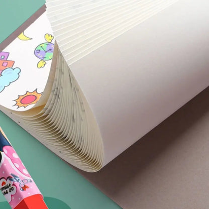 English Version Portable Paper Painting Book – Creative Graffiti & Art Drawing Supplies