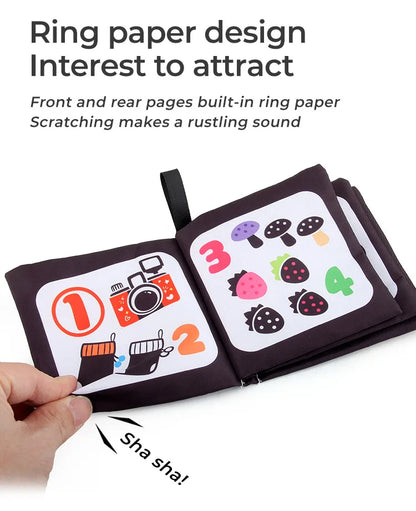 4 Pages Baby Cloth Book Montessori Early Learning Toy