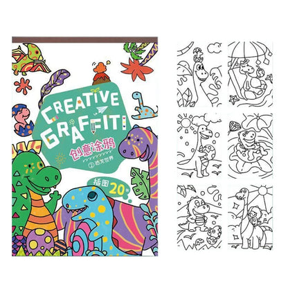 English Version Portable Paper Painting Book – Creative Graffiti & Art Drawing Supplies