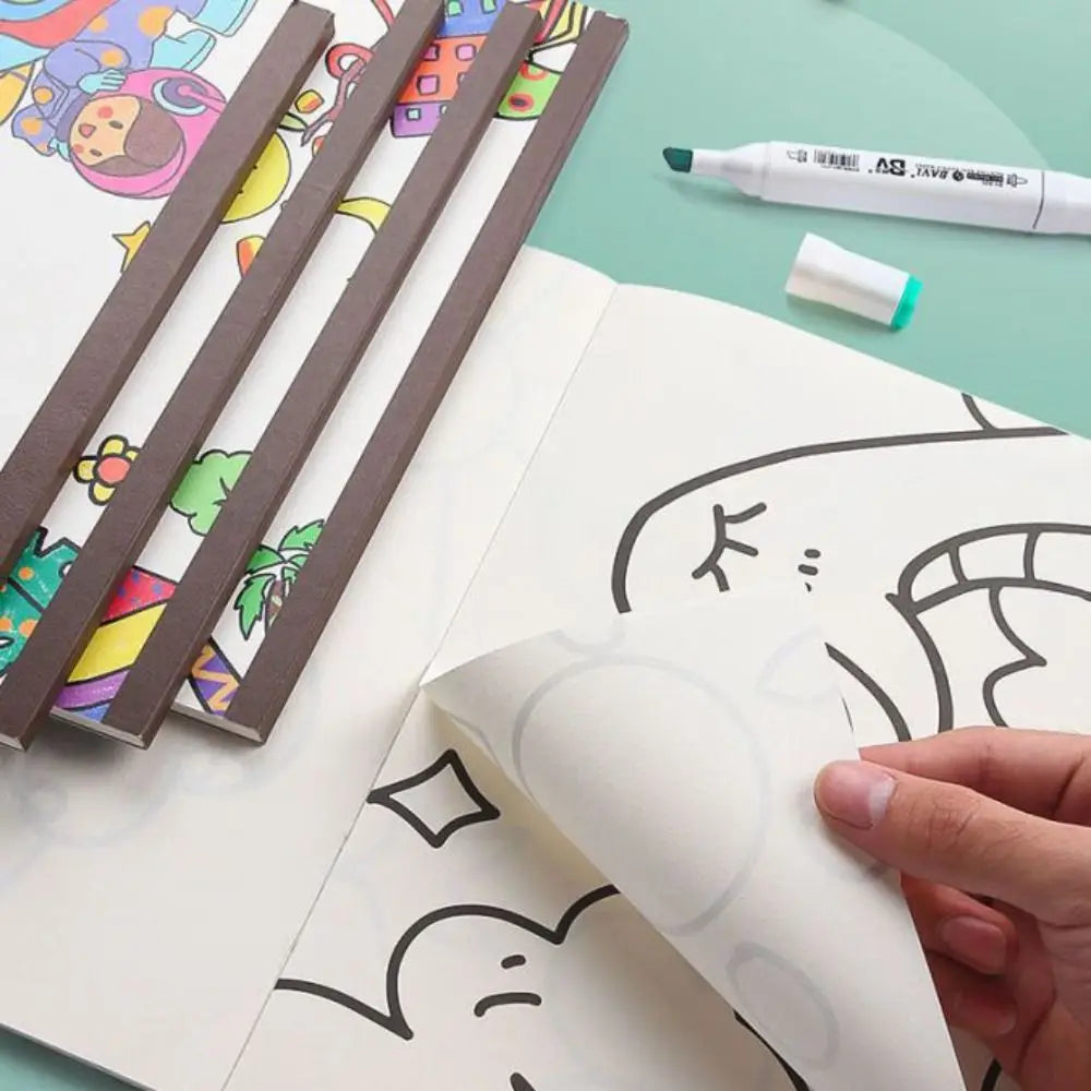 English Version Portable Paper Painting Book – Creative Graffiti & Art Drawing Supplies