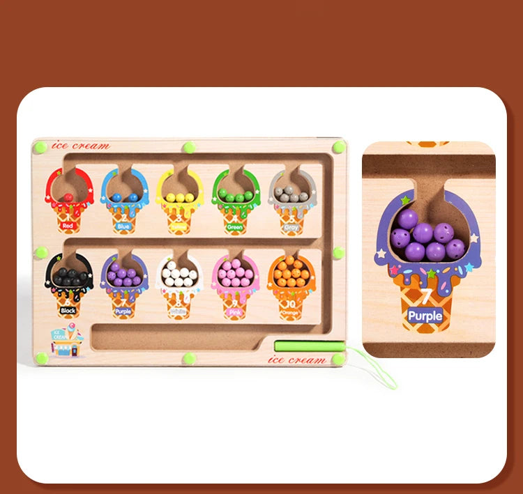 Montessori Magnetic Colour Sorting Maze