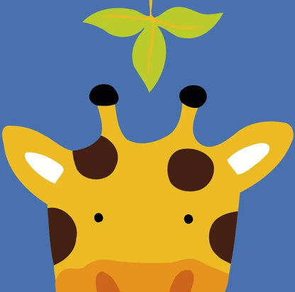 Paint‑By‑Numbers Canvas – Cute Cartoon Animals (20×20cm)