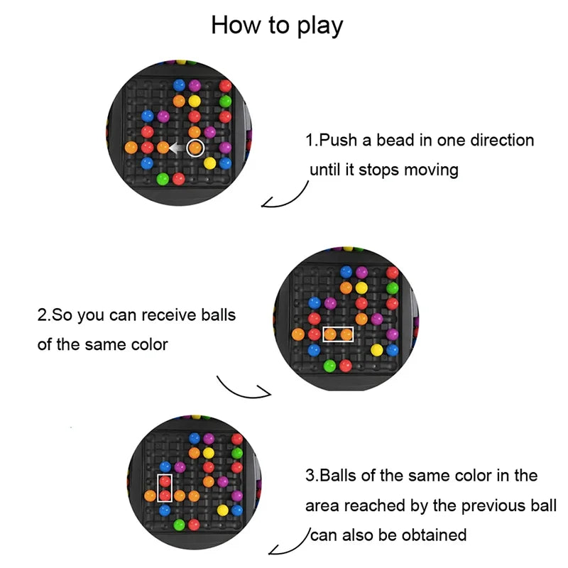 Rainbow Ball Matching Puzzle Game | Montessori Logic Toy for Kids | Educational Brain Teaser