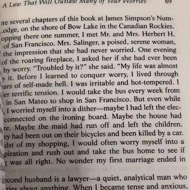 How to Stop Worrying and Start Living by Dale Carnegie Stress Relief Book