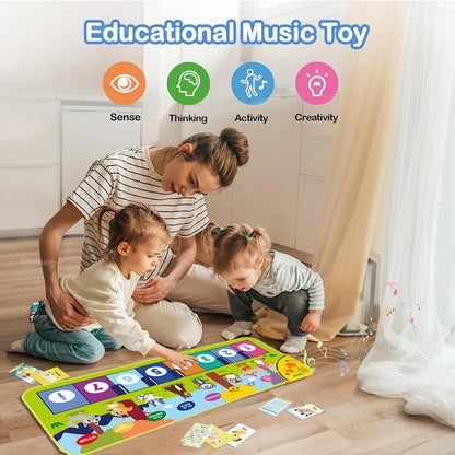 Kids Piano Floor Mat Musical Keyboard Dance Play Mat for Toddlers