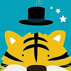 Paint‑By‑Numbers Canvas – Cute Cartoon Animals (20×20cm)