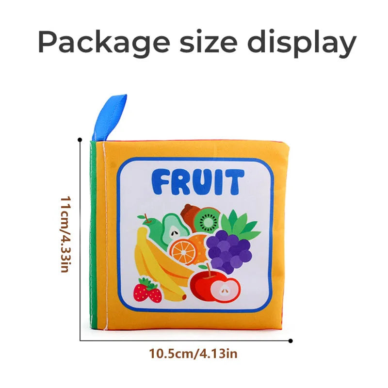 4 Pages Baby Cloth Book Montessori Early Learning Toy