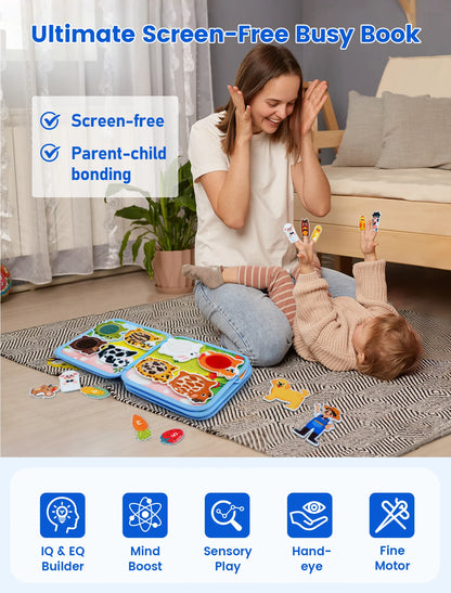 Montessori Busy Book – Quiet Learning Book (Ages 3–6)