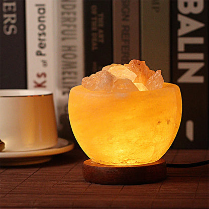 Himalayan Crystal Salt Rock LED Lamp