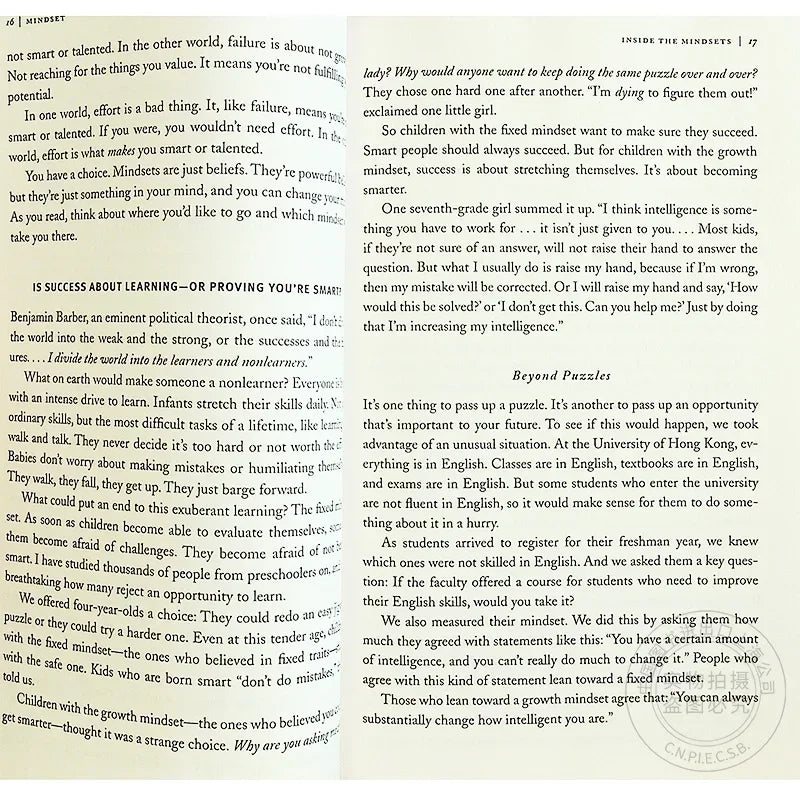 Mindset The New Psychology of Success by Carol S. Dweck – Inspirational Self-Help Book