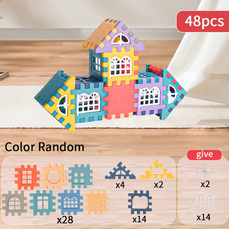 Large-Scale House Building Block Big (1 cm)