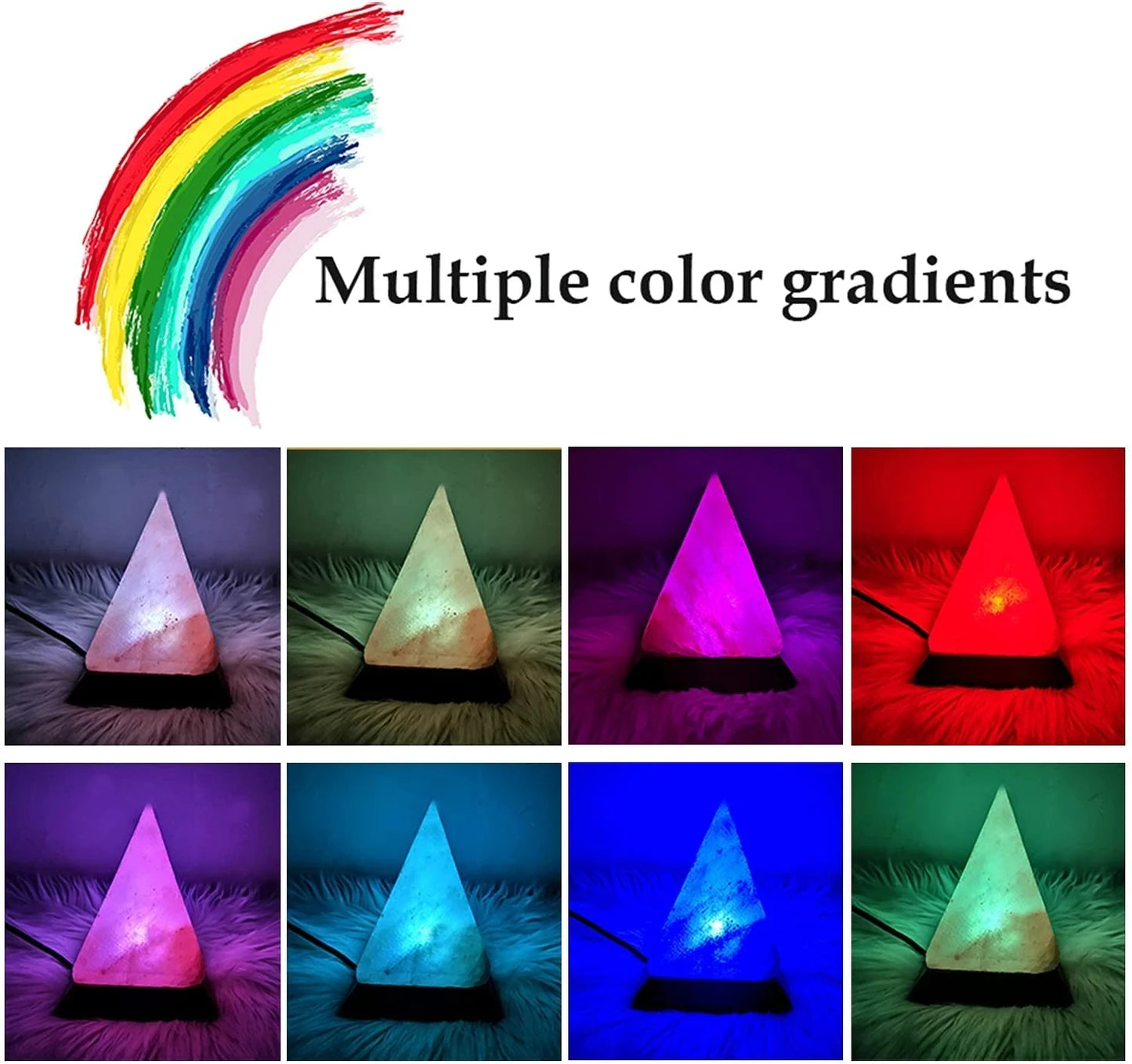 USB Himalayan 8‑Colour Salt Lamp