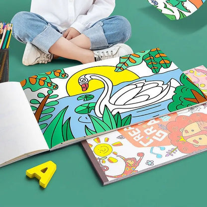 English Version Portable Paper Painting Book – Creative Graffiti & Art Drawing Supplies