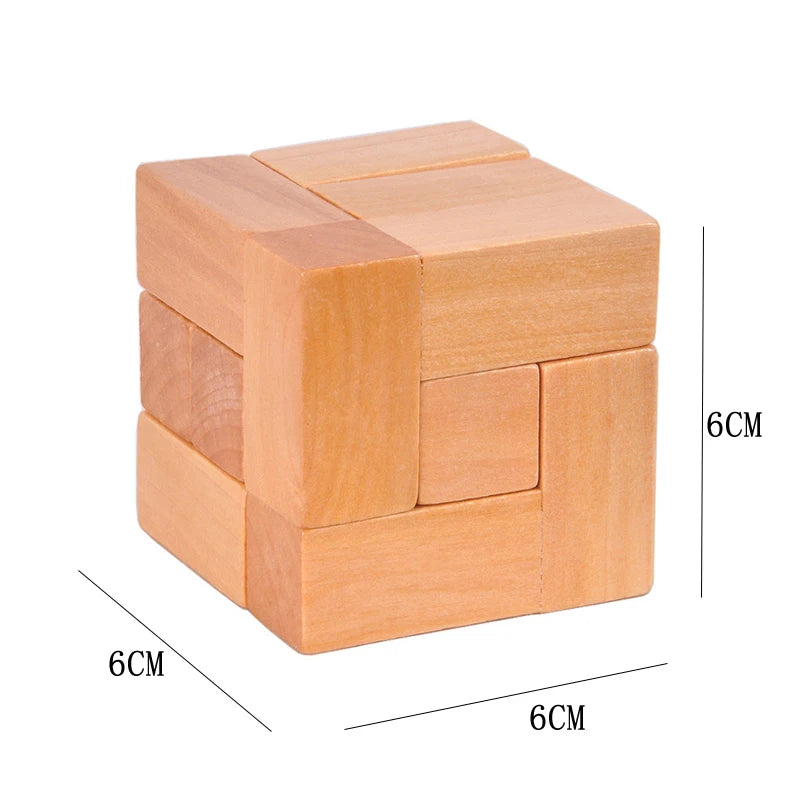 3D Wooden Cube Puzzle