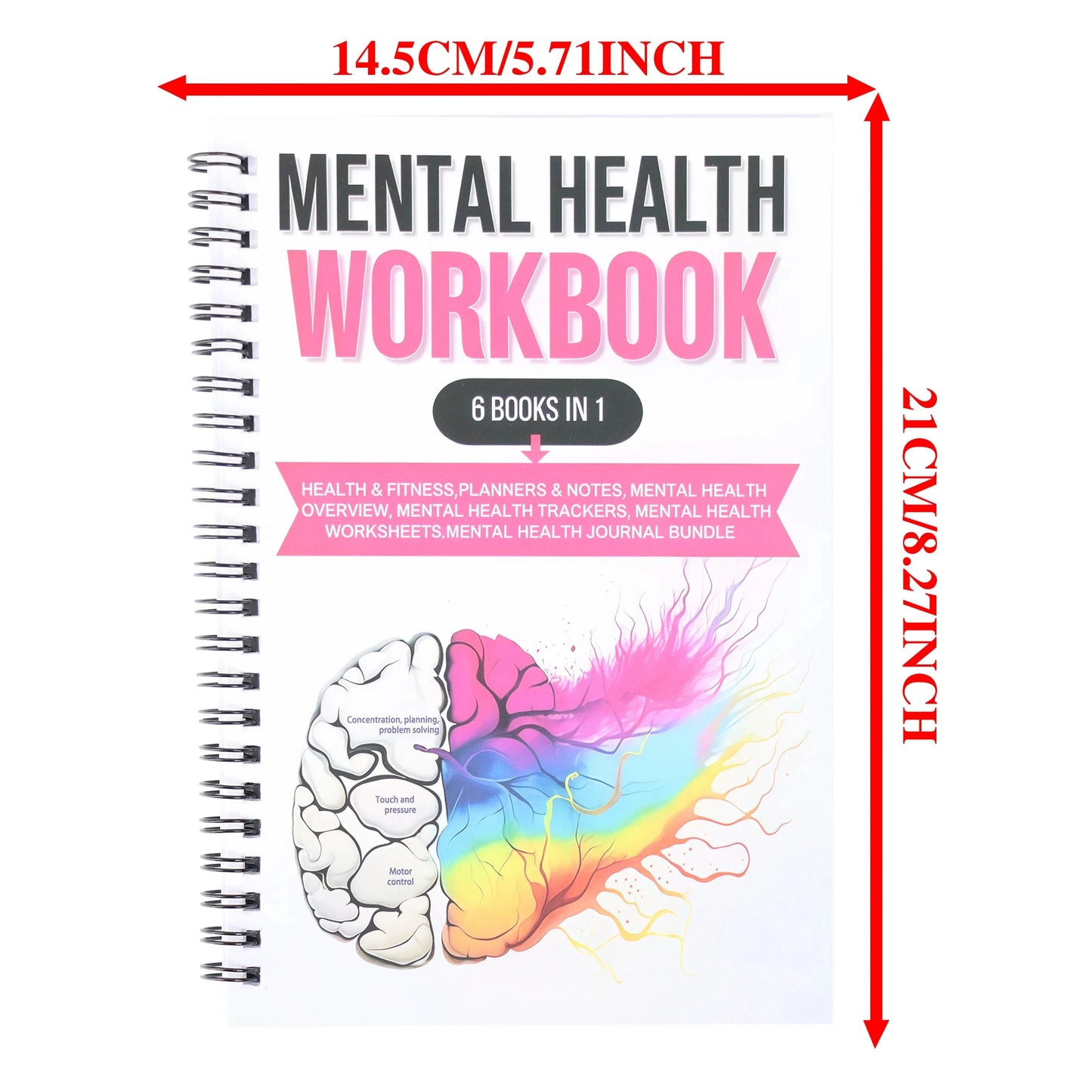 Adult Mental Health Workbooks – Care Journal with Emotion Tracker, CBT Exercises and Relaxation Techniques