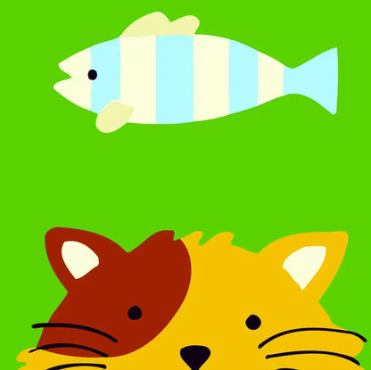 Paint‑By‑Numbers Canvas – Cute Cartoon Animals (20×20cm)