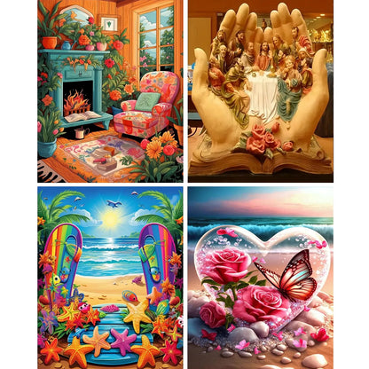 Frameless Paint‑by‑Numbers Canvas Kit — For Creatives Aged 12 to 112
