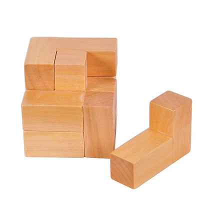 3D Wooden Cube Puzzle