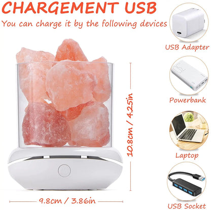 USB Aromatherapy Natural Himalayan Salt Lamp