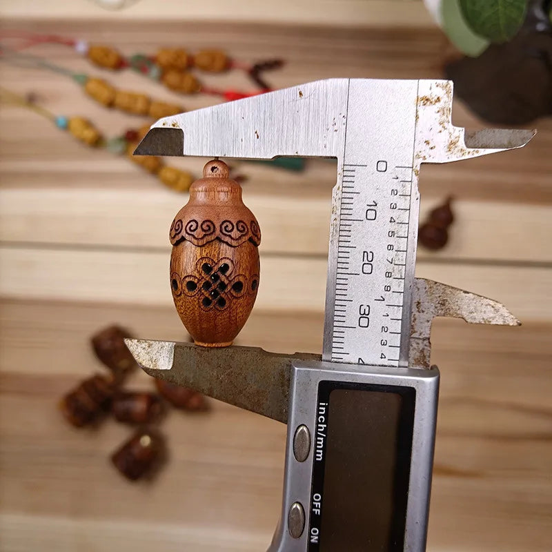 Wood Carved Aromatherapy Hanging Pendant