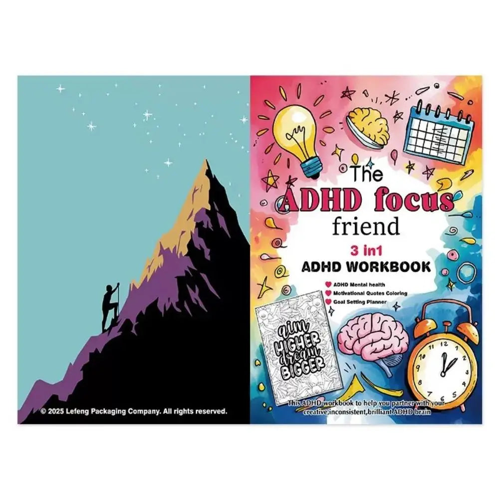 3-in-1 Daily Planner Mindful Organizer, Coloring Journal & Focus Booster