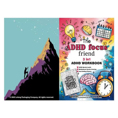 3-in-1 Daily Planner Mindful Organizer, Coloring Journal & Focus Booster