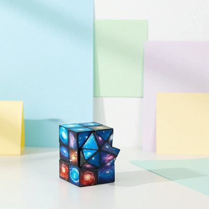 2n1 3D Galaxy Transforming Educational Anti Stress Toy for Kids and Adults