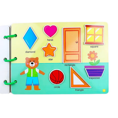Montessori Quiet Book for Kids – 17 Themes of Cognitive & Digital Learning