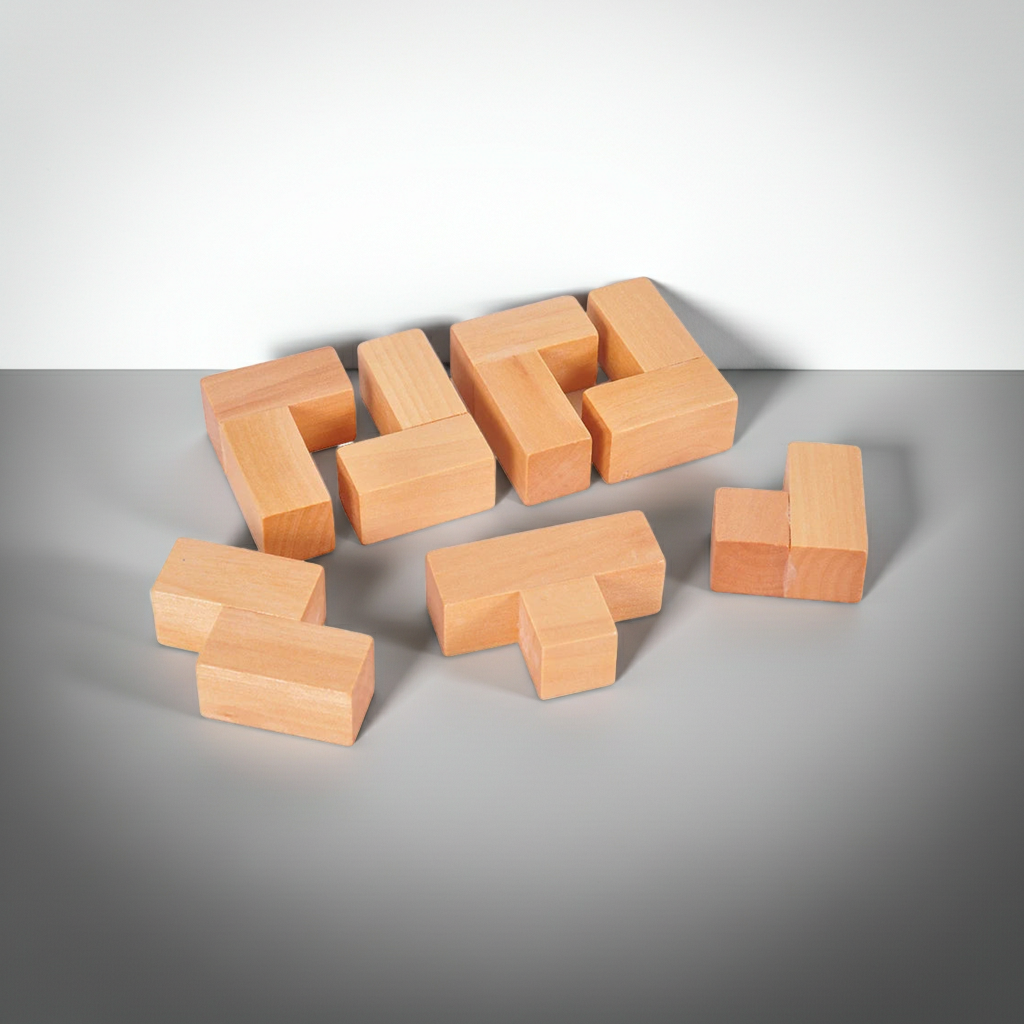 3D Wooden Cube Puzzle
