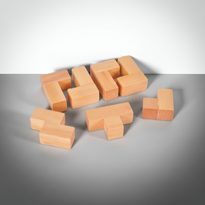 3D Wooden Cube Puzzle