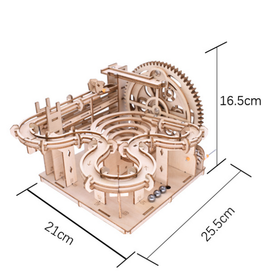 Dual Track Wooden Ball Run Puzzle (8 to 108)