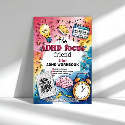 3-in-1 Daily Planner Mindful Organizer, Coloring Journal & Focus Booster